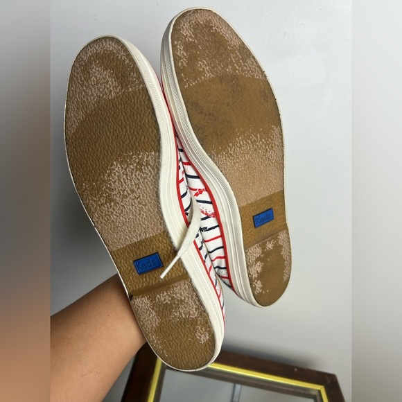 Keds X Taylor Swift TS Bow Striped Sneakers Womens Sz 9.5 Engagement Dress vibes - Picture 5 of 12